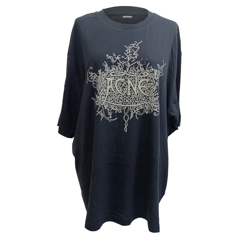 Acne Studios Glow In The Dark T-Shirt In Black Cotton